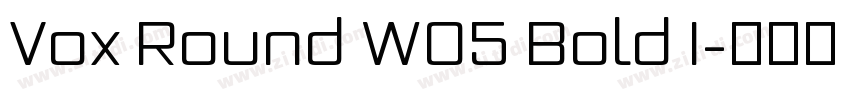 Vox Round W05 Bold I字体转换
